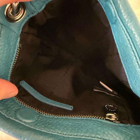 Marc by Marc Jacobs Mini Hobo Crossbody Bag Teal Blue - Picture 4 of 8